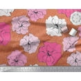 thumbnail image 2 of Soimoi Velvet Fabric Carnation Floral Print Fabric by Yard 58 Inch Wide, 2 of 3