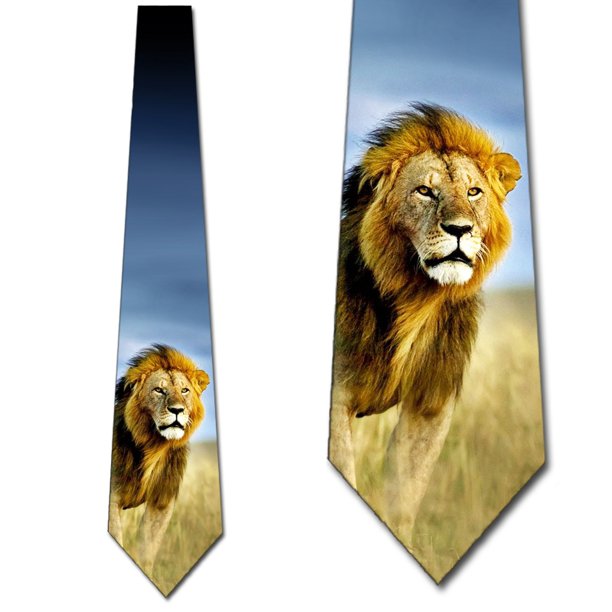 Three Rooker Lion Ties Mens King Of The Jungle Animal Necktie By Three Rooker Walmart Com Walmart Com