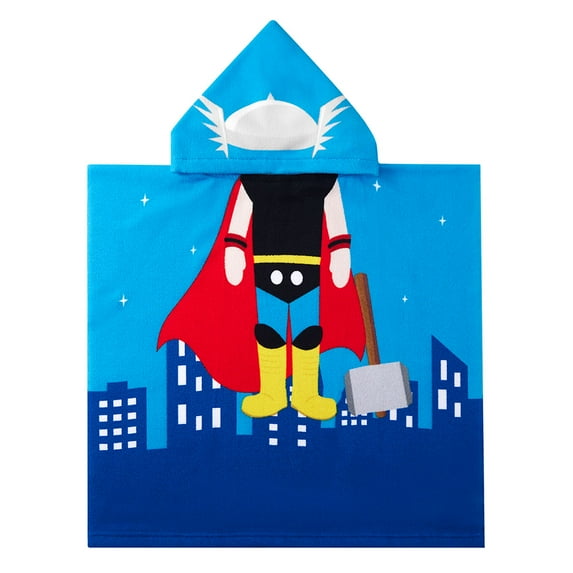 SYNPOS Baby Kids Bath and Beach Hooded Towel Wrap, 24" x 48", Super