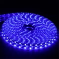 thumbnail image 4 of Tira de luces LED de alta calidad CA 220V 5050SMD 60LEDs/m lámpara blanca cálida Flexible para exteriores cinta LED impermeable con enchufe de alimentación de la UE, 4 of 4