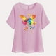 thumbnail image 4 of Vestidos Casuales Para Mujer, Blusas De Mujer De Moda Camisetas estampadas de moda para mujer, blusas casuales de lino holgadas de manga corta con cuello redondo y raglán, 4 of 7
