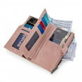 thumbnail image 7 of Wrangler Wallets for Women Slim Bifold Credit Card Holder, Leopard-Pink, 7 of 7