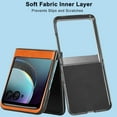thumbnail image 6 of Compatible Motorola Razr Plus Case 2023,Motorola Razr+ 2023 Case Thin,Luxury Hard PC PU Leather Protective Phone Case for Motorola Razr 40 Ultra Case 5G New Moto Razr Plus 2023 Case - Yellow, 6 of 13