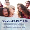 thumbnail image 5 of Superior Source K2 (MK-7) 100 mcg, with D3 (5,000 IU) Supplement, Quick Dissolve MicroLingual Tablets, 60 Count, Strengthen Bones, Cardiovascular & Immune System Support, Non-GMO, 5 of 8