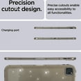 thumbnail image 4 of TECH CIRCLE Case for iPad Pro 11" 1st/2nd/3rd/4th Gen, iPad Air 4th/5th Gen Case,Clear Slim Glitter Bling Sparkle Kid Girls Women Full-Body Protective Soft TPU Back Cover Lightweight Thin Shell,Gray, 4 of 7