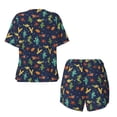 thumbnail image 5 of Lsque Shells and Seaweed Women's Short-Sleeved Pajama Set - 2 Piece Soft and Lightweight Sleepwear Set-XX-Large, 5 of 9