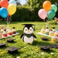 thumbnail image 5 of Plush Penguin Stuffed Animal Doll for Man Women Girls Boys Graduation Congratulatory Party Gifts, 8.7in, 5 of 6