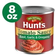 Hunt’s Tomato Sauce with Basil, Garlic and Oregano, Perfect for Chili & Soups, 8 oz. Can