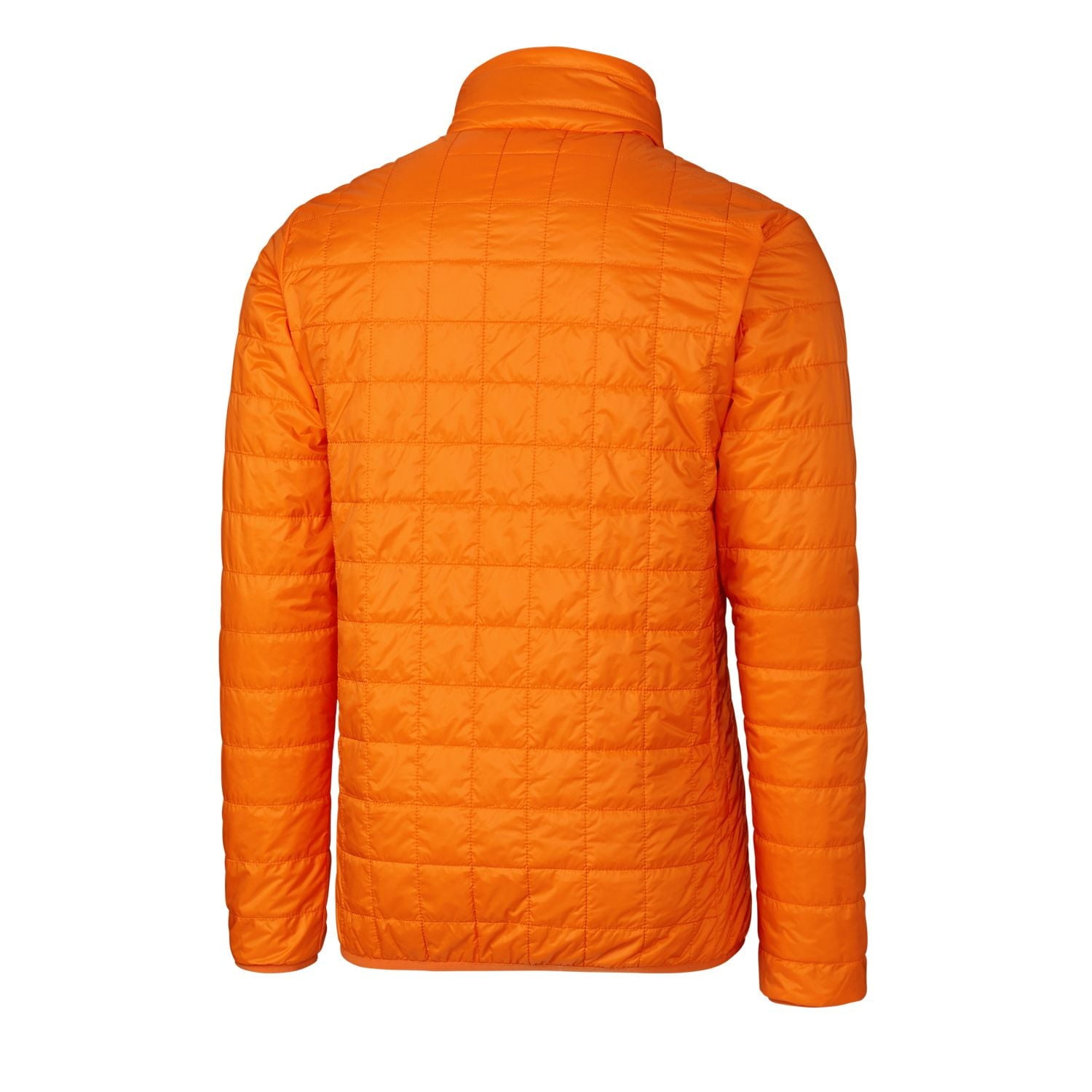 Men's Cutter & Buck Orange New York Mets Rainier Eco Insulated Full-Zip  Puffer Jacket