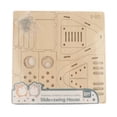 thumbnail image 3 of HILABEE Creative Wooden House Puzzles Toy Early Learning Early Development Small Hamster B, 3 of 8