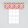 thumbnail image 2 of Ambesonne Animal Window Valance, Watercolor Butterflies, 54" X 18", Fuchsia Green, 2 of 3