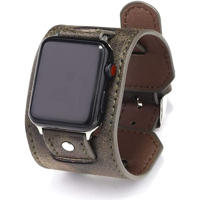Compatible avec Bracelet de Montre en Cuir - Bracelet Réglable en Cuir Grand pour Série de Montres 5/4/3