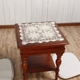 thumbnail image 4 of Nvzi Handmade Crochet Lace Tablecloth Doilies Placemat Dining Room Mats 15inch Nightstand Cover, 4 of 5