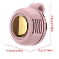 thumbnail image 2 of Lunxisen 1 Pcs Clip On Wearable Fan Bladeless Silent Cooling Fan Neck Fan Hands Free Mini Fan Portable Rechargeable Fans for Stroller Office Outdoors, 2 of 9