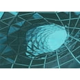 thumbnail image 1 of Ahgly Company Machine Washable Indoor Rectangle Transitional Dark Turquoise Green Area Rugs, 8' x 10', 1 of 7
