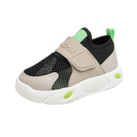 BOBOGOJP Little & Big Kids Shoes Breathable Sneakers for Boys Girls Athletic Running Shoes Black,Size 1.5