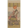 thumbnail image 3 of Katsukawa Shunshō 11x18 Black Modern Framed Museum Art Print Titled - The Actor Ichikawa Raizo as Soga No Goro (Mid-1770s), 3 of 5