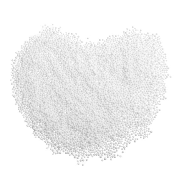 OUNONA Decorative White Polystyrene Craft Foam Beads for Holiday Party and Wedding Decor