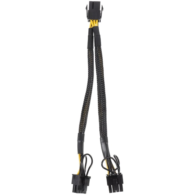 Homoyoyo Cable De Alimentación Negro Para GPU Adaptador 6 Pin A 8 Pin Doble Con Profesional