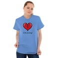 thumbnail image 5 of Broken Heart Breakup Dating Romantic Women's Graphic T Shirt Tees Brisco Brands S, 5 of 6