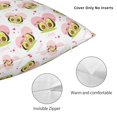 thumbnail image 3 of Yiaed Avocado Lovers Print Pillow Covers Super Soft Decorative Square Throw Pillow Covers Case Cushion Covers for Sofa Couch Bedroom Car Decor（No pillow core）-24"x24", 3 of 7