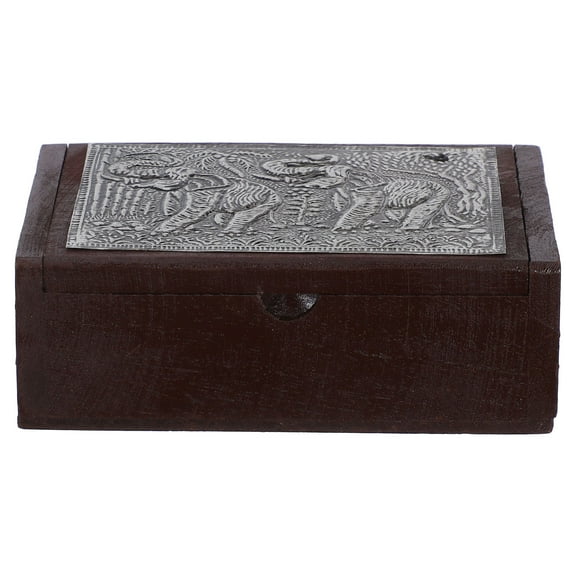 3pcs Wooden Recipe Card Holder Container Wooden Recipe Holder Card Storage Case For Desktop Pattern