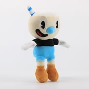 uiuoutoy Cuphead Game Toy Mugman Plush Doll Stuffed Toy 9'' Figure