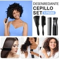 thumbnail image 2 of Juego de Cepillos para Desenredar el Cabello, Set de 4 Cepillos de Peluquería, Incluyendo Cepillo Clásico, Peine Ancho, Peine para Cabello Rizado y Botella Nebulizadora Para Mujer, 2 of 4