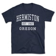thumbnail image 1 of Hermiston Oregon Classic Established Men's Cotton T-Shirt, 1 of 1
