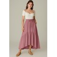 thumbnail image 2 of Moomaya Boho Skirt for Women | Rayon Renaissance Style Skirt with Elastic Waist & Pockets | Casual & Costume Ready, 2 of 7