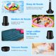 thumbnail image 2 of Bomba de aire, bomba de aire eléctrica de 3600 mAh para inflable, mini bomba de aire portátil de llenado rápido con 4 boquillas, inflador desinflador USB recargable pequeña bomba para colchón de aire, 2 of 5