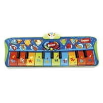 Winfun: Step-To-Play: Junior Piano Mat - Lights & Sounds, 10 Keys, 6 Instrument Sounds & 4 Animal Noises, Record & Playback, Toddler & Kids Age 2 