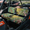 thumbnail image 2 of FKELYI Black Cat Hippie Flower Print UTV Seat Covers Compatible with Polaris Ranger XP 1000 Dustproof ATV Bench Cover Washable Backrest Protector UTV Interior Decor, 2 of 7