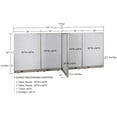 thumbnail image 2 of GOF T-shaped Freestanding Partition (30”D x 132”W x 60”H) Office Room Divider, Privacy Screen, Workstation Cubicle, 2 of 9