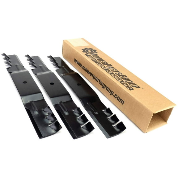 (3) Mulching Blades Compatible With Grasshopper 52" 320236, 320237, 320239