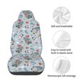 thumbnail image 4 of Wukai Winter Gnome And Snowman Full Set Car Seat Covers with Soft Padding Universal Auto Front Seats Protector and Cushion Mat, 4 of 5