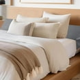 thumbnail image 3 of Bed Wedge Pillow Headboard with 2 Storage Pockets - Soft Hypoallergenic Foam Gap Filler, Removable Machine-Washable Cover - Enhanced for Hands-Free Reading Comfort, Ergonomic TV Viewing & Cozy Sleep,, 3 of 6