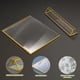 thumbnail image 4 of Soporte acrílico para letreros YOAEAILY, 13 x 18 cm, horizontal, dorado, paquete de 6, 4 of 7