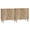 Natural(4 Doors), variant on Semiocthome Sideboard Buffet Cabinet with 1 Shelf and Line Groove Design, Kitchen, Walnut