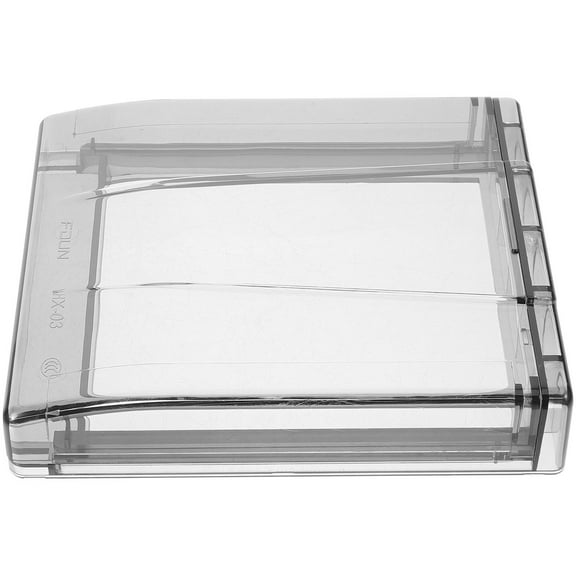 BALAHAPY 1Pack Rectangular Splash-proof Cover for Outdoor Home Use Wall Switch Adhesive 11.8X4.1X0.8In