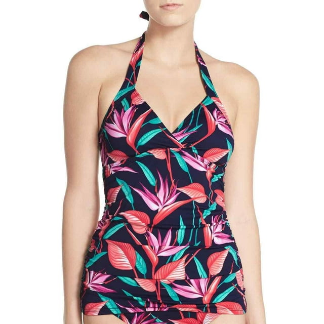 Tommy Bahama Haut Tankini Dos Nu Imprimé Contrôle du Ventre pour Femmes, Multi, S