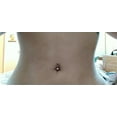 thumbnail image 4 of Surgical Titanium Belly Button Ring Bar with Zircon - 14G 8mm 10mm 12mm Body Jewelry, 4 of 10