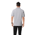 thumbnail image 4 of Zfeel Mens Polo T-shirt Poly/Cotton Blend Casual Cranite Collar Tee, Size 3XL, 4 of 6