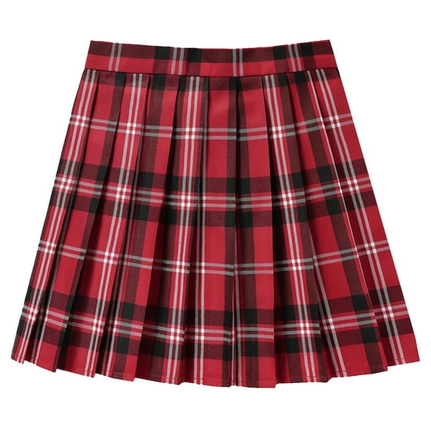 【HI FI FNK】(W) Room Check Skirt Lisingtool High Waist Fit Plaid A-line Mini Skirt for Women