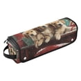 thumbnail image 2 of Hair Tool Organizer Bag with Heat Resistant Mat Removable Travel Storage Case for Hot Air Brushes Curling Irons Cute Dog and Red Truck, 2 of 8