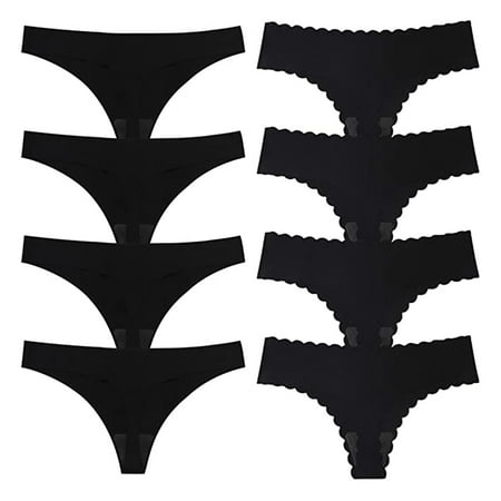 

Lovehome 8PCS Ladies Briefs One-piece Panties Feminine Seamless Breathable Print Thong