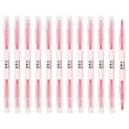 thumbnail image 1 of Uxcell Highlighter Pen, 12 Pack Double Ended Highlighter Broad and Fine Tips Marker Pens Studying Supplies for Office Home Daily Use, Pink, 1 of 6