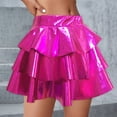 thumbnail image 2 of Bibifish Womens Skirts Short Cake Mesh Dress Shiny Sequin Skirts Cheerleader Fluffy Tutu Skirts Solid Color Stylish Glitter Skirts, 2 of 4