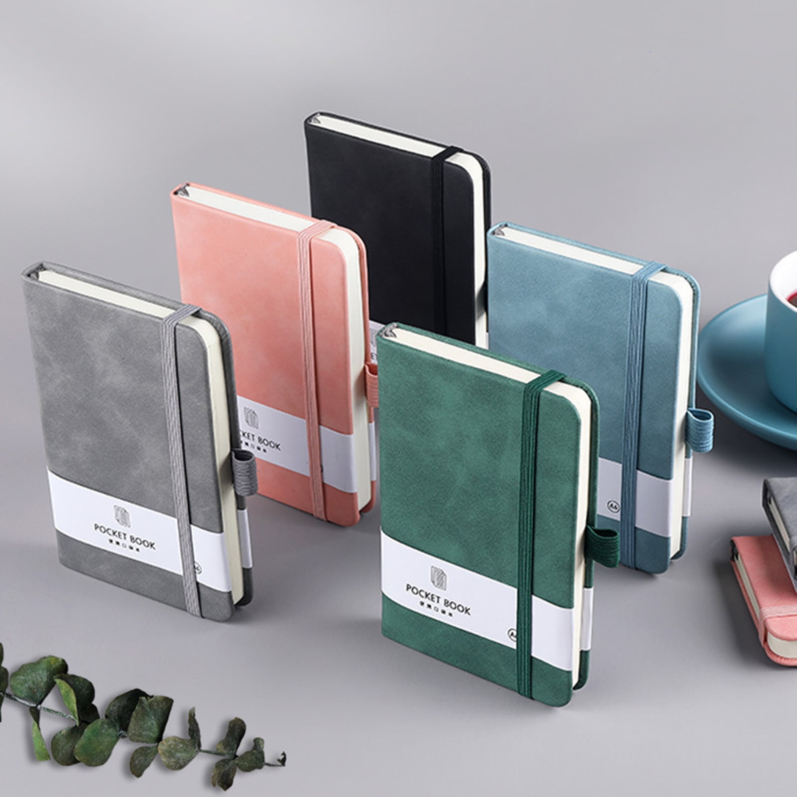 Stylish Diary Notebook with Elastic Strap Record Notepad for Home Office