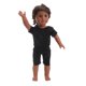 thumbnail image 4 of Traje de pantalón negro Zulema Ropa deportiva para muñeca americana 18 pulgadas, 4 of 8